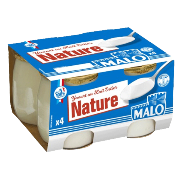 Natural whole milk yoghurt