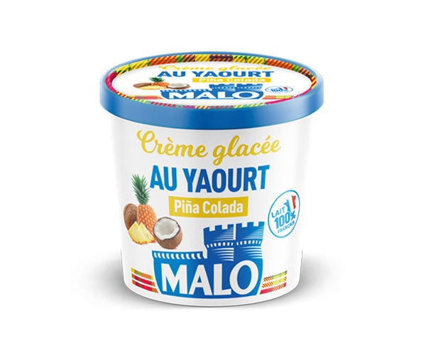 Crème glacée au yaourt et noix de coco - Malo
